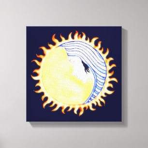 Moon Goddess Canvas Afdruk
