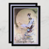 Moon Goddess Chang'e Kaart (Voorkant / Achterkant)