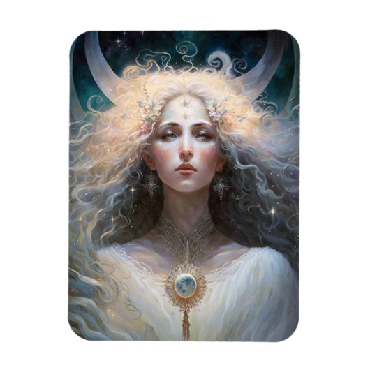 Moon Goddess Fantasy Art Magneet (Verticaal)