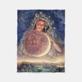 Moon Goddess Fleece Throw (Voorkant)