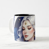 Moon Goddess Mug - Celestial Divine Feminine (Devant gauche)