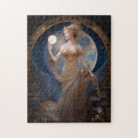 Moon Goddess Queen Fantasy Art Legpuzzel (Verticaal)