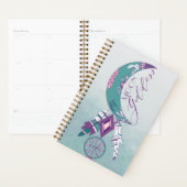 Moon Goddess Turquoise Boho Dreamcatcher Gypsy Des (Devant avec enveloppe)