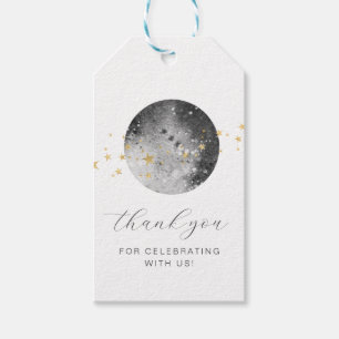 Moon Gold Stars Favor Tags Cadeaulabel