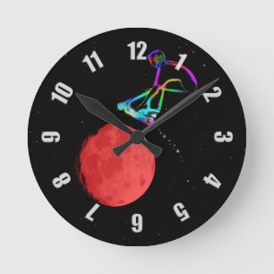 Moon Grabber - Stunt Scooter Rider Ronde Klok