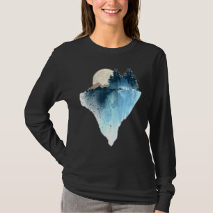 Moon Graphic Natuur Moon Design Forest Moon Graphi T-shirt