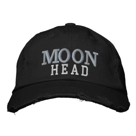 Moon Head Hat : By Approachable Wolf ( J.H.T. ) Geborduurde Pet (Voorkant)