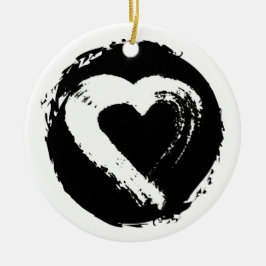 Moon Heart Car Ornament