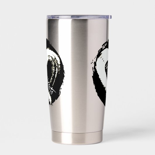 Moon Heart Travel Mug Geïsoleerde Drinkbeker (Links)