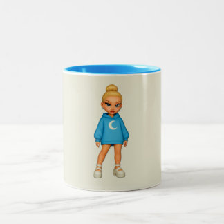 Moon Hoodie Fashion Doll Mug Tweekleurige Koffiemok