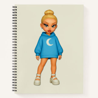 Moon Hoodie Fashion Doll Notebook Notitieboek