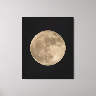 Moon Imprimer Astronomie lunaire Pleine lune toile