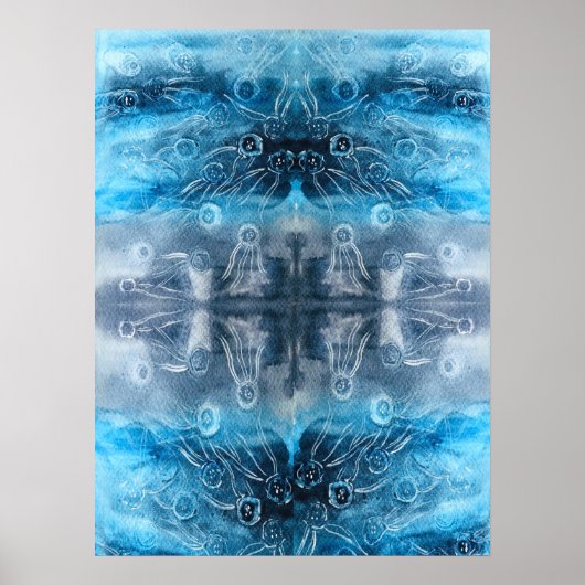 Moon jellyfish batik print (Voorkant)