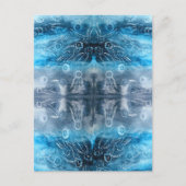 Moon jellyfish batik print briefkaart (Voorkant)