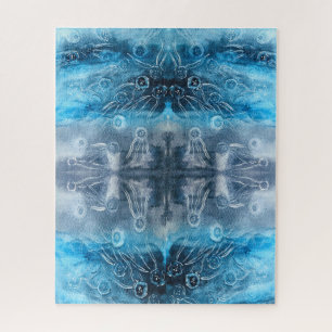 Moon jellyfish batik print legpuzzel