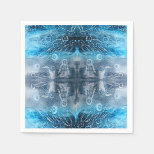Moon jellyfish batik print servet