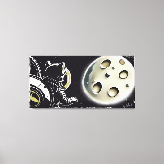 Moon-Kat Canvas Afdruk (Voorkant)
