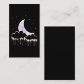 Moon Kawaii Crescent Witchy Pastel Goth Visitekaartje (Voorkant / Achterkant)