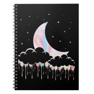 Moon Kawaii Crescent Witchy Pastel Gothic Notitieboek
