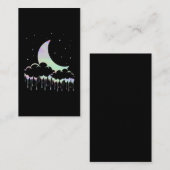 Moon Kawaii Pastel Goth Aesthetic Visitekaartje (Voorkant / Achterkant)