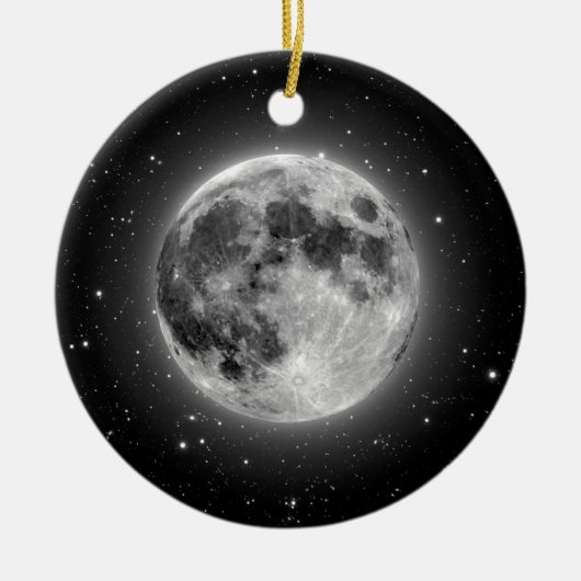Moon Keramisch Ornament (Voorkant)