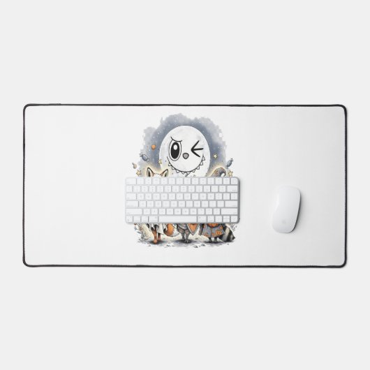 Moon Knight Raccoon Halloween Bureaumat (Keyboard & Muis)