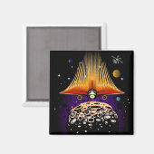 Moon Landing Magneet (Voorkant / Achterkant)
