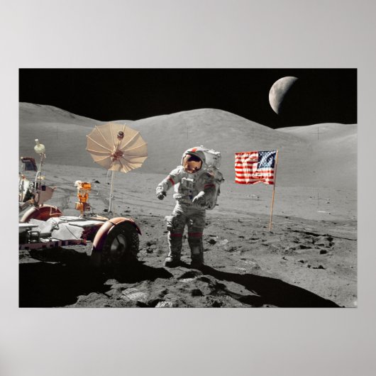 Moon Landing or is it? Poster (Voorkant)