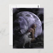 Moon Light Fairy Briefkaart (Voorkant / Achterkant)