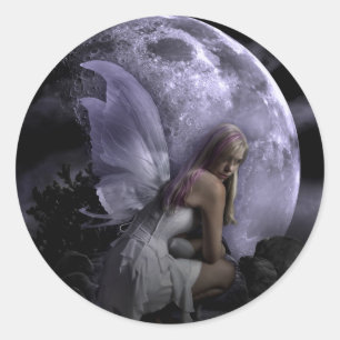Moon Light Fairy Ronde Sticker