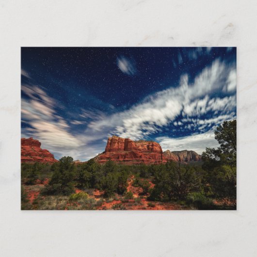 Moon Light over Sedona, Arizona Briefkaart (Voorkant)