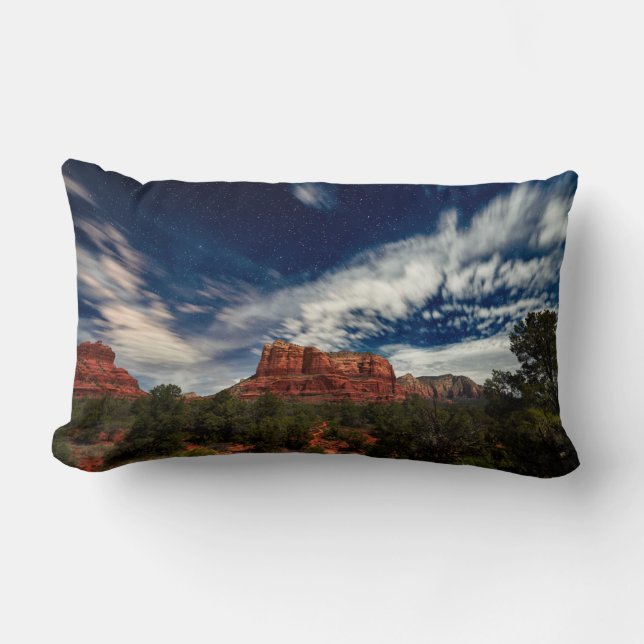 Moon Light over Sedona, Arizona Kussen (Voorkant)