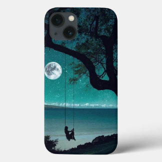 Moon Light Pattern Designer Gedrukt Mobiel Hoesje