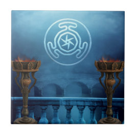 Moon Light Seal van Hecate Keramisch Altaar Tegel Tegeltje