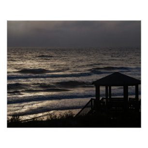 Moon Lit Waves OBX Perfect Poster