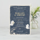 Moon Love Faire-part de mariage (Debout devant)