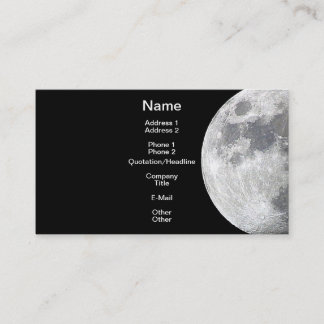 MOON Lunar Thema Visitekaartje