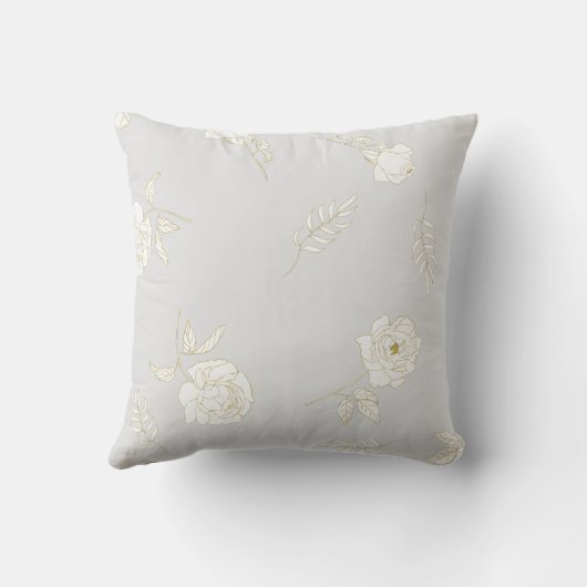 Moon Magic Crescent Moon & Floral Pattern Kussen (Achterkant)