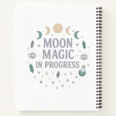 Moon Magic in Progress - Celestial Vibes Notitieboek (Achterkant)