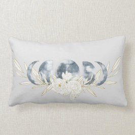 Moon Magic Moon Phase & Floral Pattern Kussen