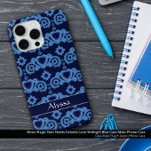 Moon Magic Stars Coeurs Celestial Midnight Blue