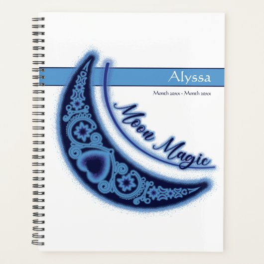 Moon Magic Stars Hearts Celestial Love Name (Devant)