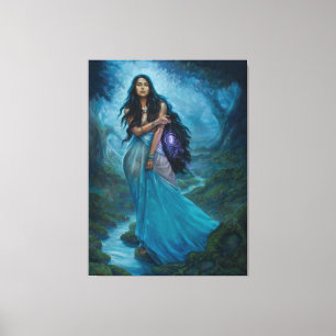 Moon Maiden Canvas Afdruk