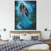 Moon Maiden Canvas Afdruk (Insitu (Slaapkamer))