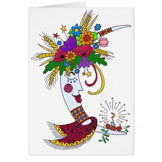Moon Mama Ukraine Folk Art (Voorkant)
