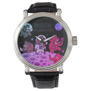 MOON MAMMOTHS grappig Horloge