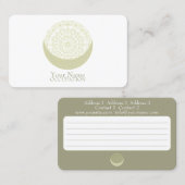 Moon Mandala - Carte de visite (Devant / Derrière)