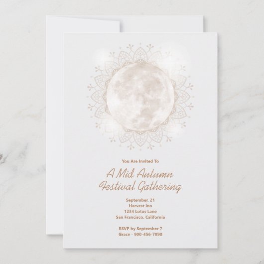 Moon Mandala Invitation de la Moon (Devant)