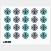 Moon Mandala Ronde Sticker (Vel)
