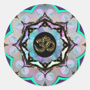 Moon Mandala Ronde Sticker